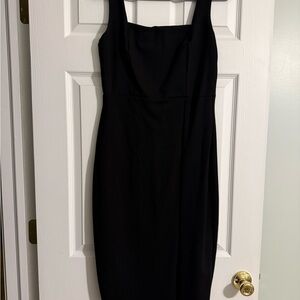 Black Slit Dress - Lulus
